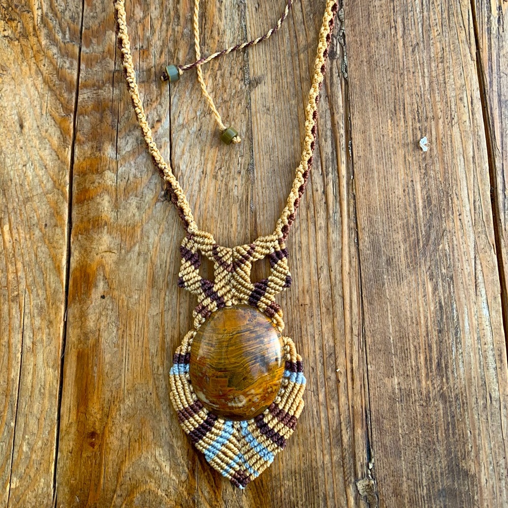 NWOT Bohemian Tigers Eye Handcrafted Choker